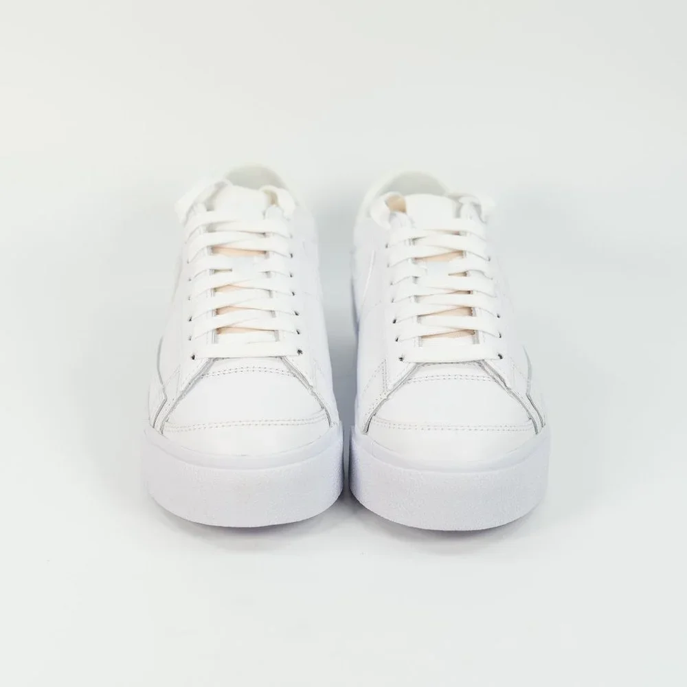 Nike Women's Blazer Low Platform 'Triple White' DJ0292-100 Leather 2021 6 - 12 - Picture 7 of 10